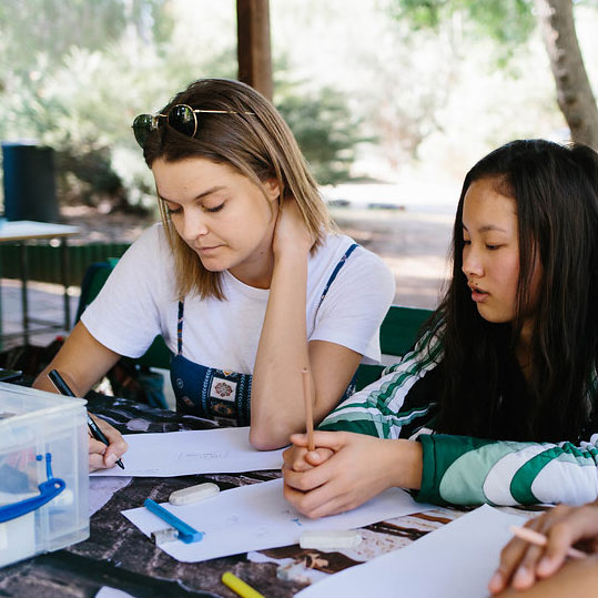 Isabella Isabella mentoring at a MK meeting